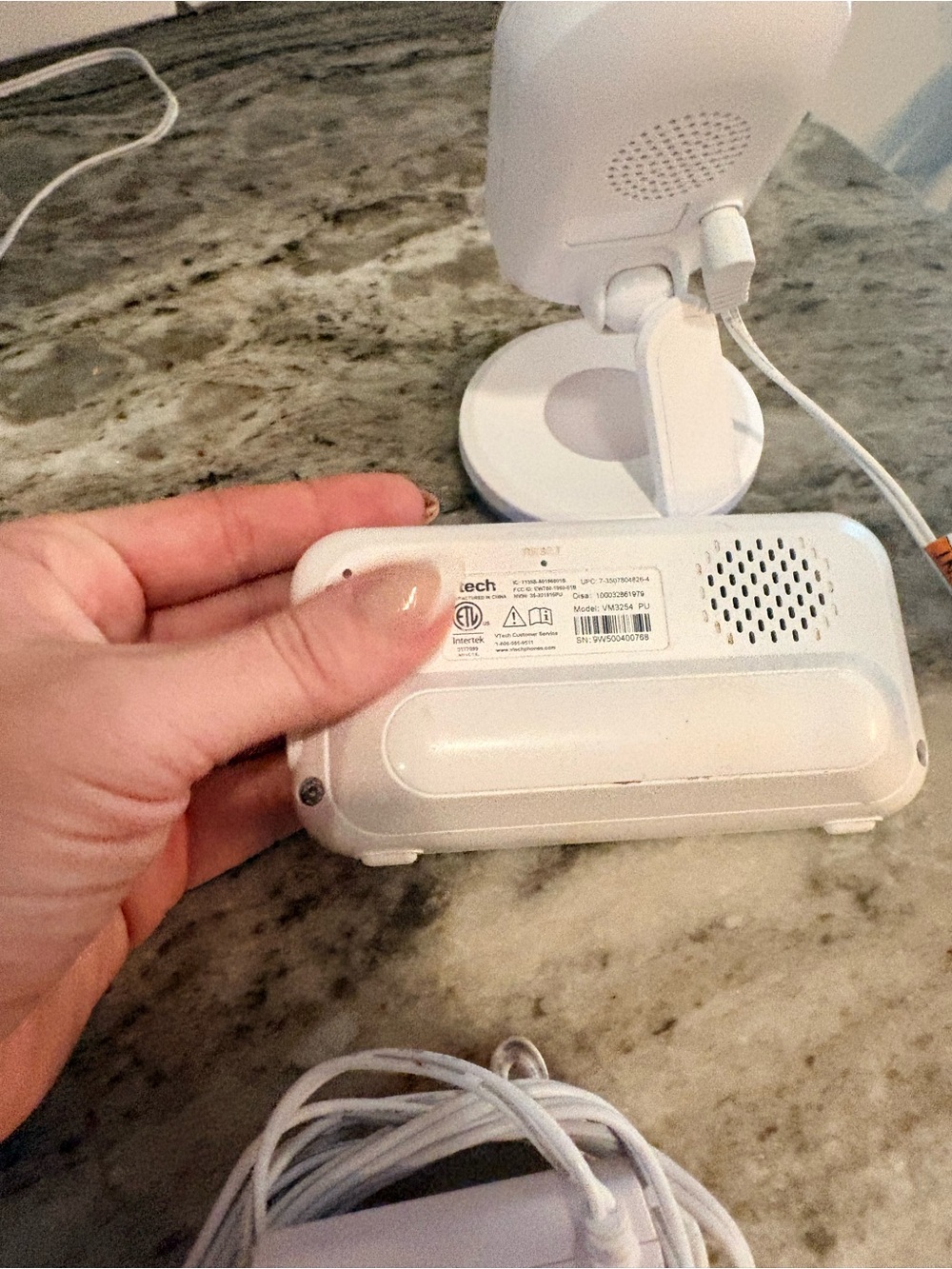 Logitech White Portable Baby Monitor Base with Speaker